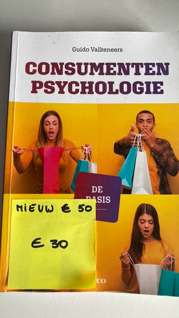 Boek Consumenten Psychologie, Ophalen, Zo goed als nieuw