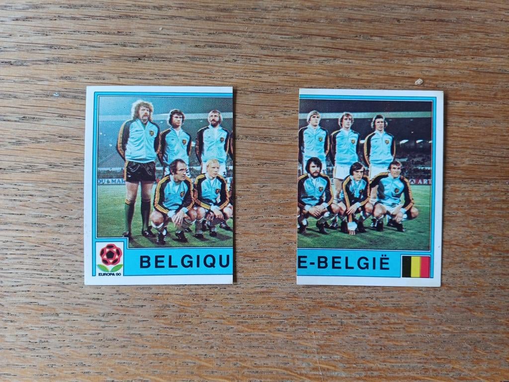 Panini Europe 80, équipe belge (dos rouge), Enlèvement ou Envoi, Comme neuf