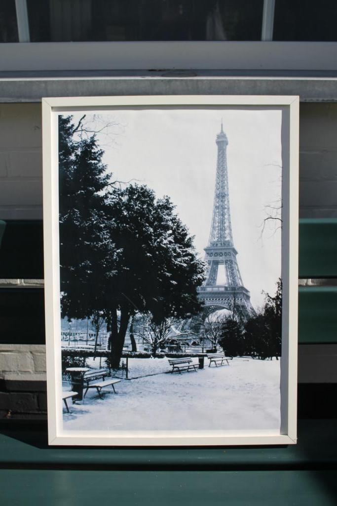 Kader met poster eifeltoren, Enlèvement, Comme neuf, Photo ou Poster