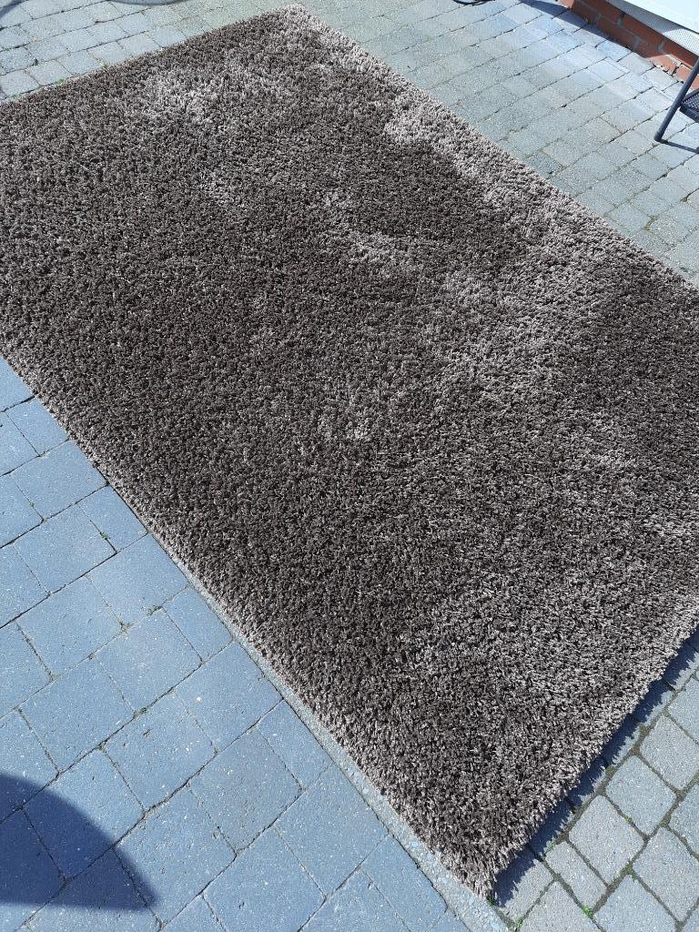 Hoogpolig TAPIJT 160 X 230 cm., Ophalen, Bruin, 150 tot 200 cm, 200 cm of meer