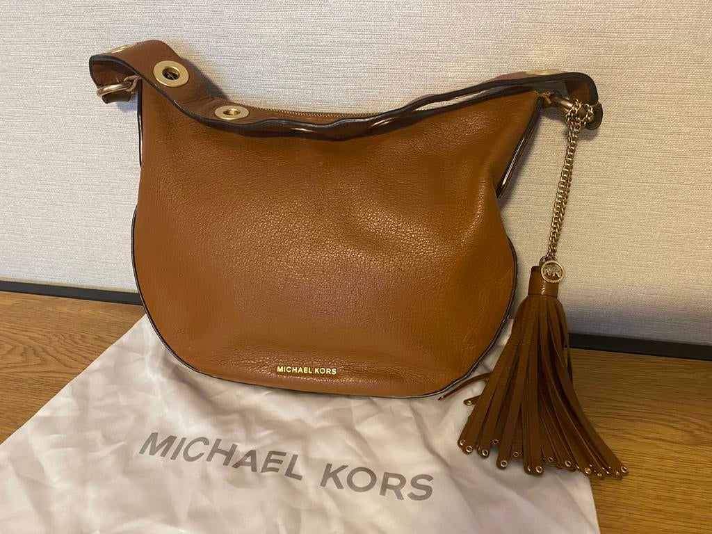 Handtas Michael Kors, Enlèvement, Utilisé, Brun, Sac à bandoulière