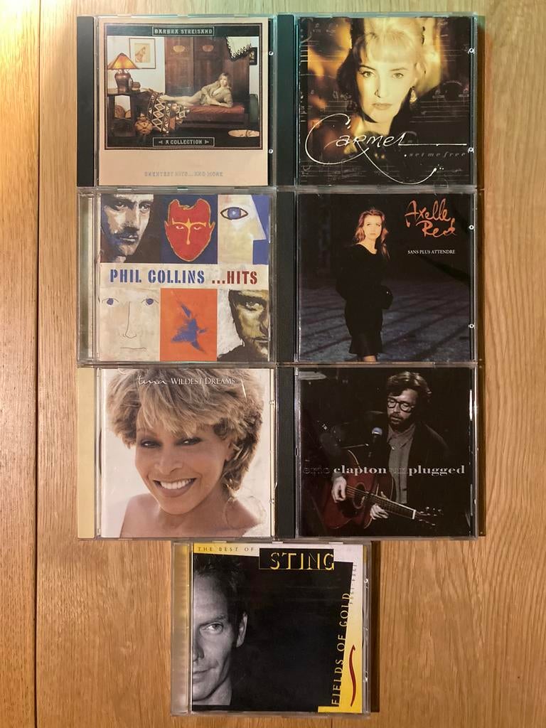 Lot CD albums Tina Turner, Sting, Phil Collins, Eric Clapton, Cd's en Dvd's, Ophalen of Verzenden, Zo goed als nieuw