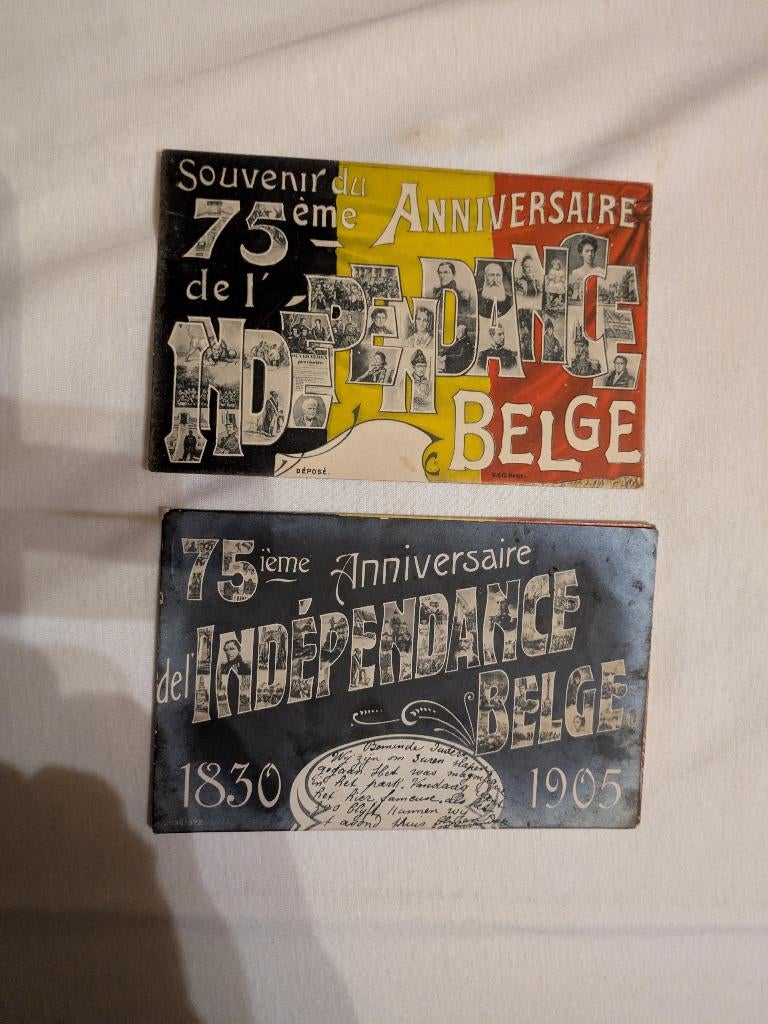 75e anniversaire de l'independance Belge, Collections, Enlèvement ou Envoi, Comme neuf, Carte, Photo ou Gravure