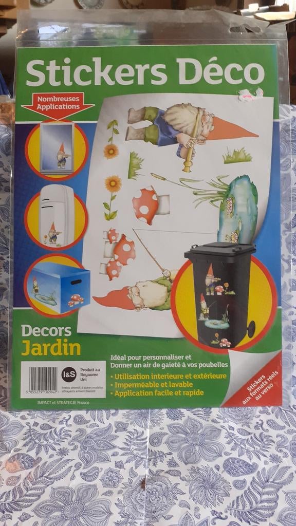 stickers plastifier decoratif nain de jardin, Enlèvement ou Envoi, Neuf, Plusieurs autocollants