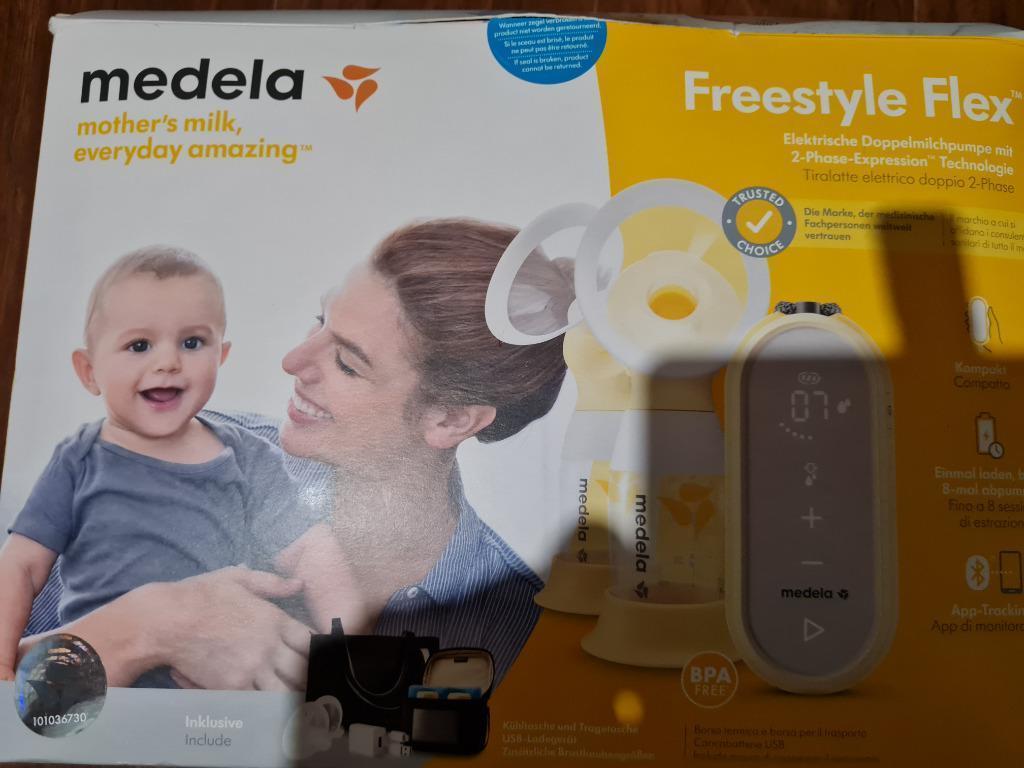 Tire-lait électrique double connecté Medela Freestyle Flex -, Enlèvement ou Envoi, Utilisé, Tire-lait