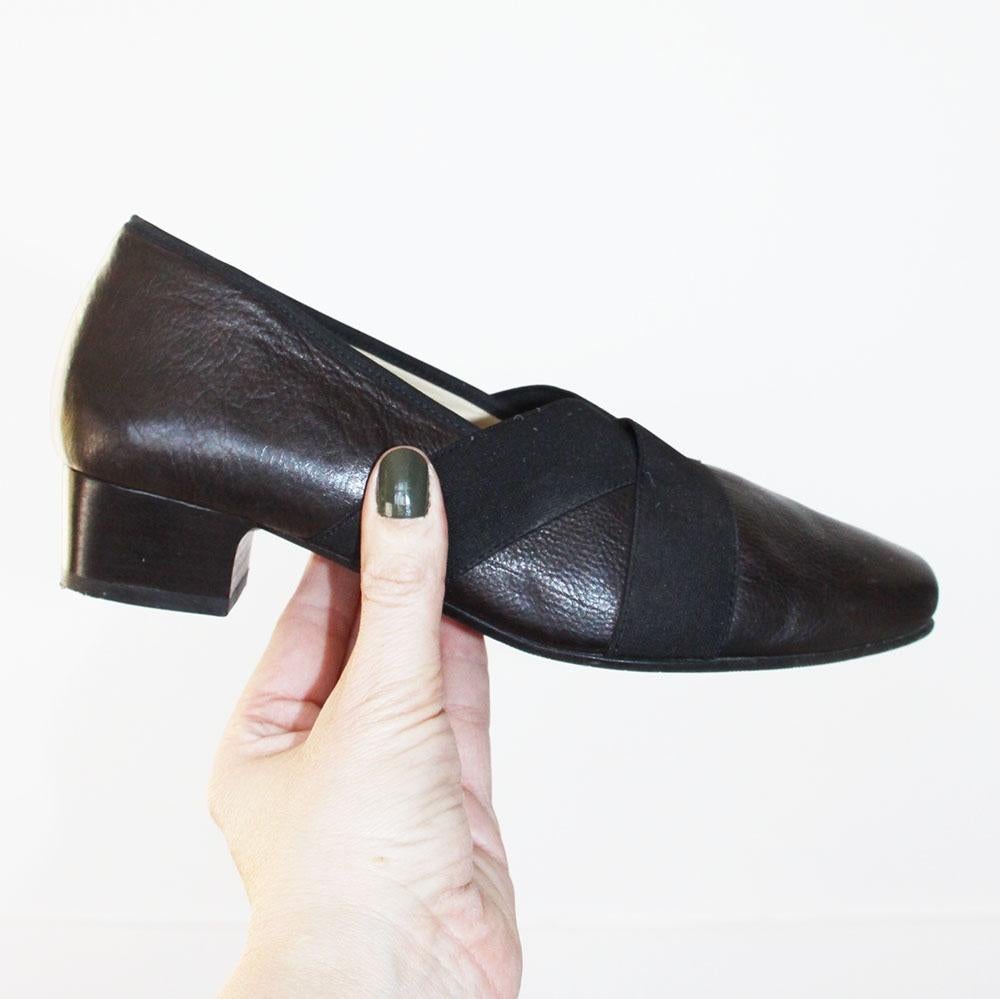 Prachtige Leren Hassia Pumps -s12 (Maat 4/37) € 50,-, Hassia, Pumps, Verzenden, Zwart