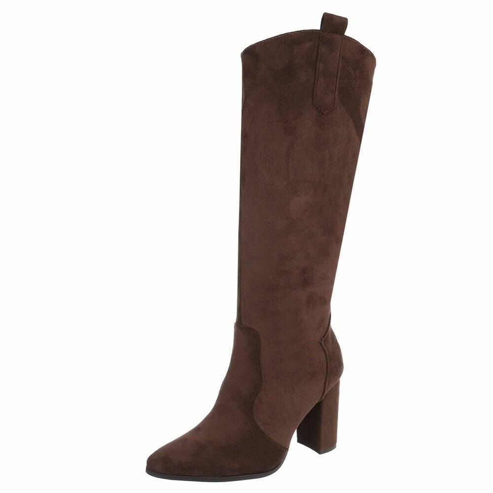 Dames hoge laarzen high heels bruin 36 37 38 39 40 41, Ophalen of Verzenden, Nieuw, Bruin, Hoge laarzen