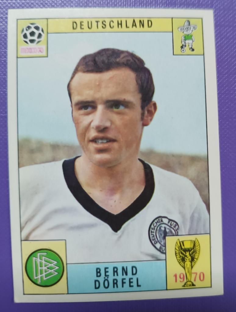 Carte de football Panini COUPE DU MONDE MEXIQUE 70 DORFEL, Envoi, Neuf