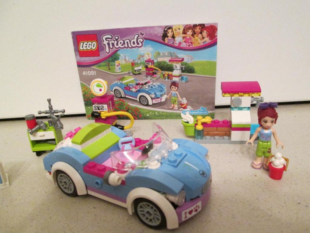Lego Friends van 2015 nr. 41091 Mia's sportwagen, Ophalen of Verzenden, Zo goed als nieuw, Complete set, Lego