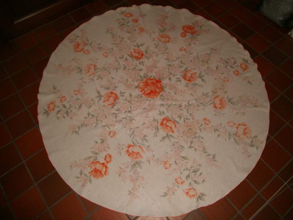 Nappe motif floral diam: 165cm (DS202-z), Enlèvement ou Envoi, Utilisé