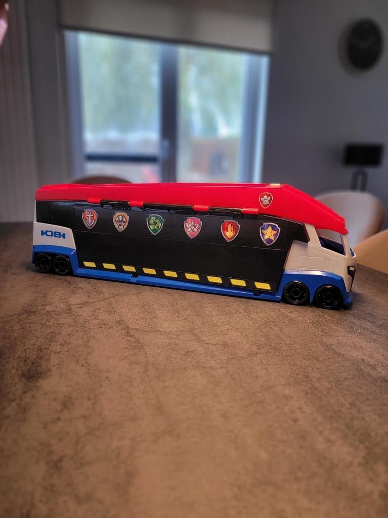 Paw Patrol vrachtwagen + Rider met zijn quad, Kinderen en Baby's, Ophalen, Zo goed als nieuw