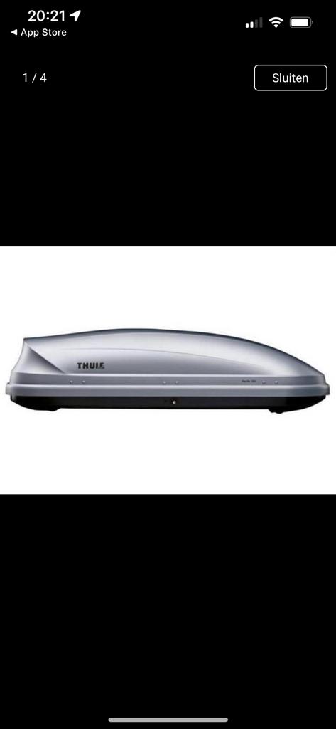 Dakkoffer Thule Pacific 200 te huur. Vanaf 5 eur/dag, Ophalen of Verzenden, Gebruikt