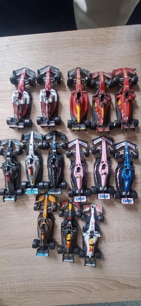 Lot miniatures F1 1/43 Bburago - 14 voiture, Enlèvement, Comme neuf, Voiture, Autres marques