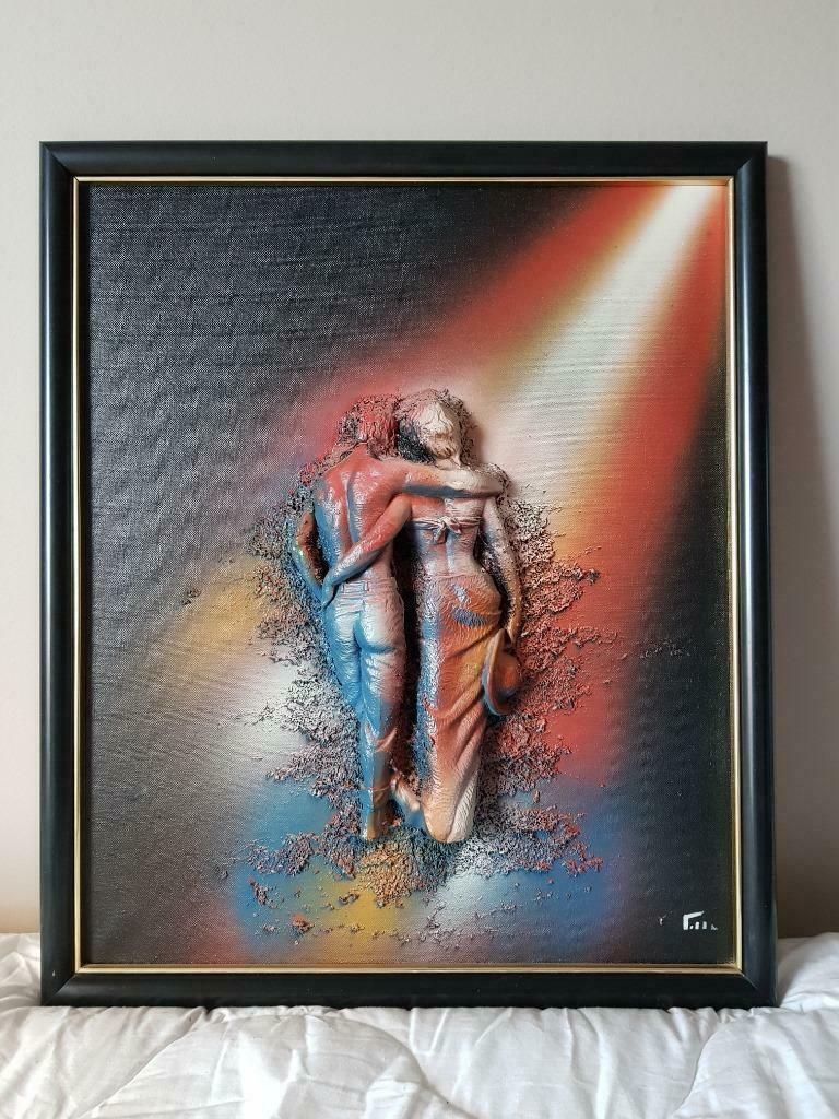 3D schilderij op doek, Antiek en Kunst, Kunst | Schilderijen | Modern, Ophalen