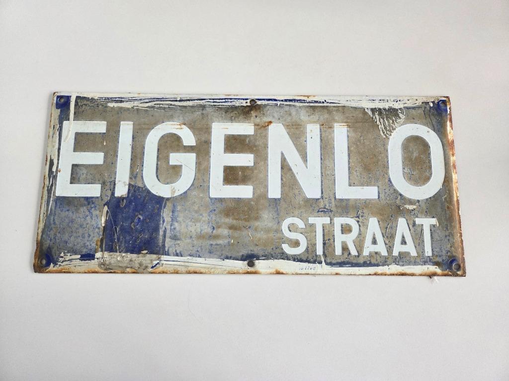 emaille straatnaamborden Sint-Niklaas, Antiek en Kunst, Curiosa en Brocante, Ophalen of Verzenden