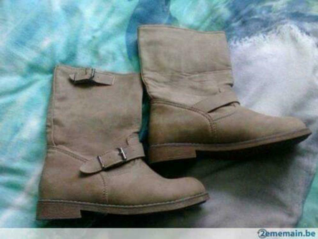 bottines pointure 37, Chaussures de marche, Beige, Comme neuf, Enlèvement