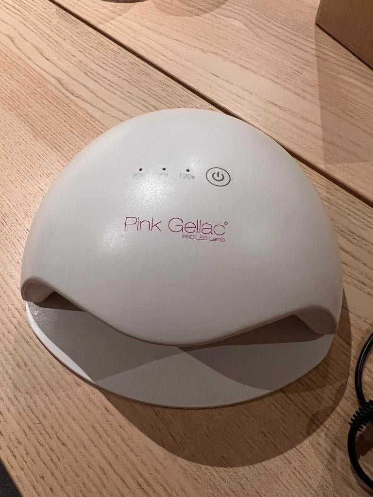 Pink gellac pro lamp, Ophalen, Gebruikt, Wit, Accessoires
