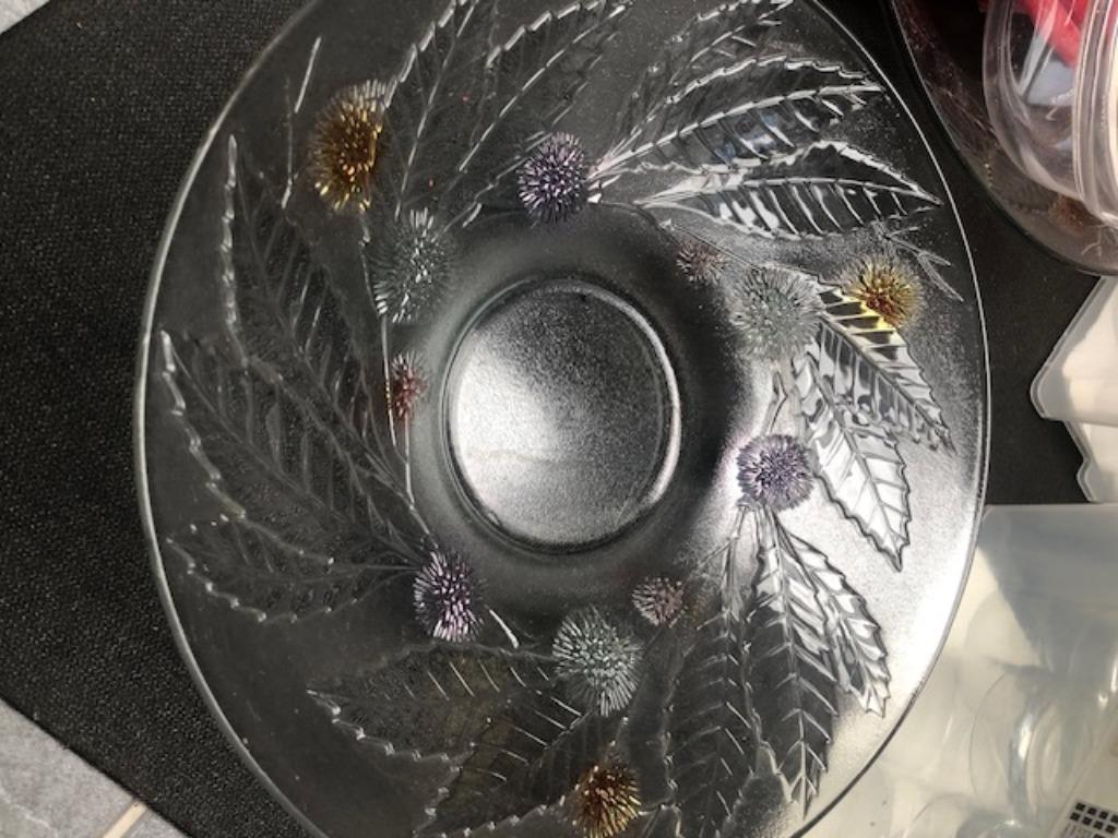 glazen fruitschaal, Ophalen of Verzenden, Zo goed als nieuw, Glas, Schaal of Schalen