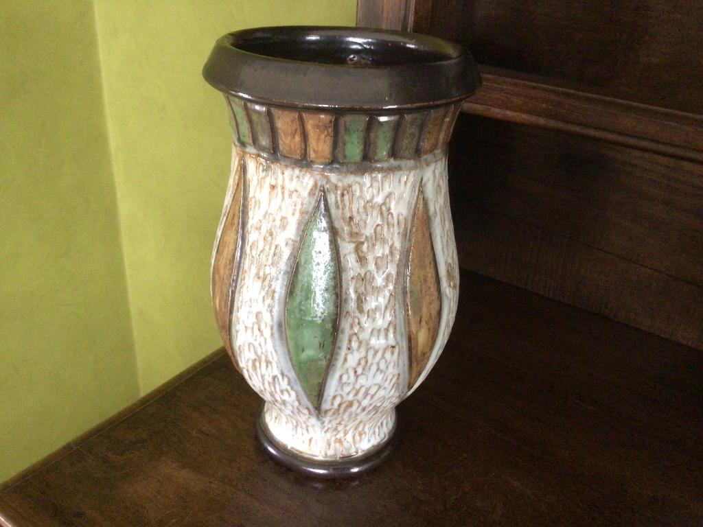 Vase signé Losson, Enlèvement, Bleu