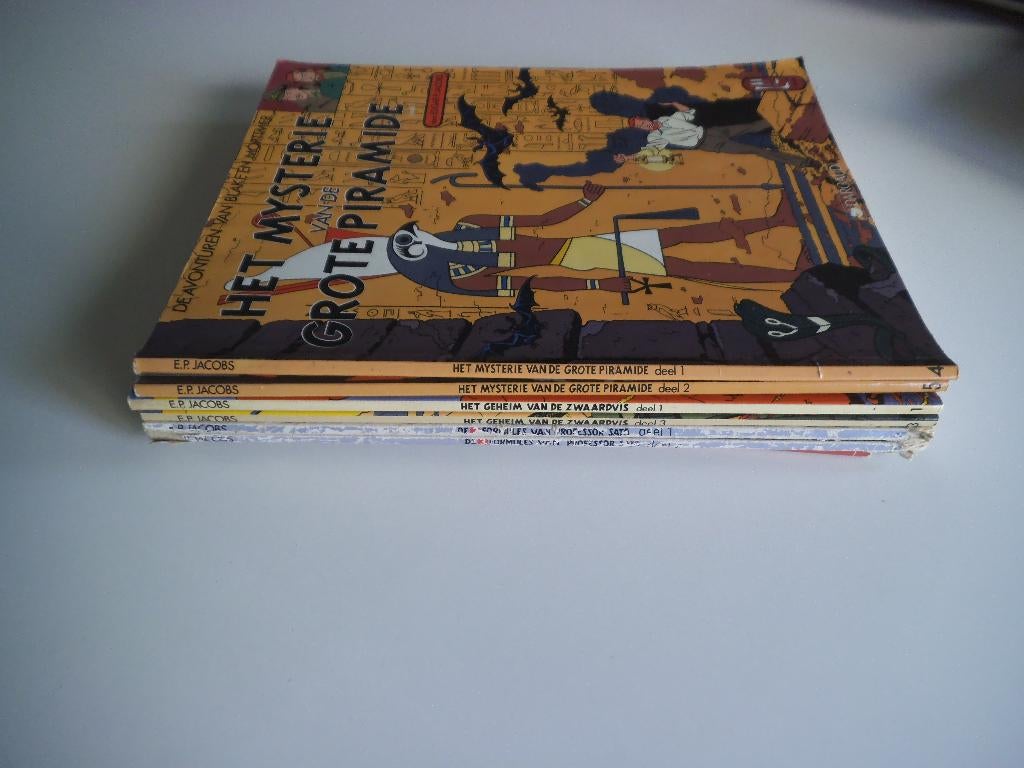 Lot 6 albums Blake en Mortimer Edgar P. Jacobs, Livres, BD, Utilisé, Plusieurs BD, Enlèvement ou Envoi