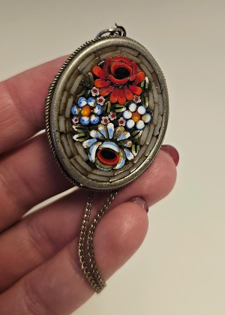 Micromozaik micro mozaik hanger en ketting, Ophalen of Verzenden