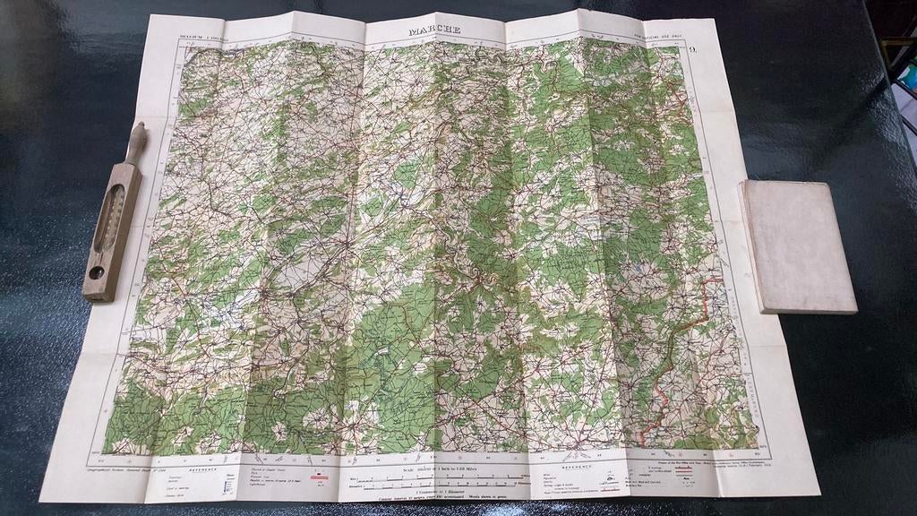 Carte topographique Marche 1919, Enlèvement, Armée de terre