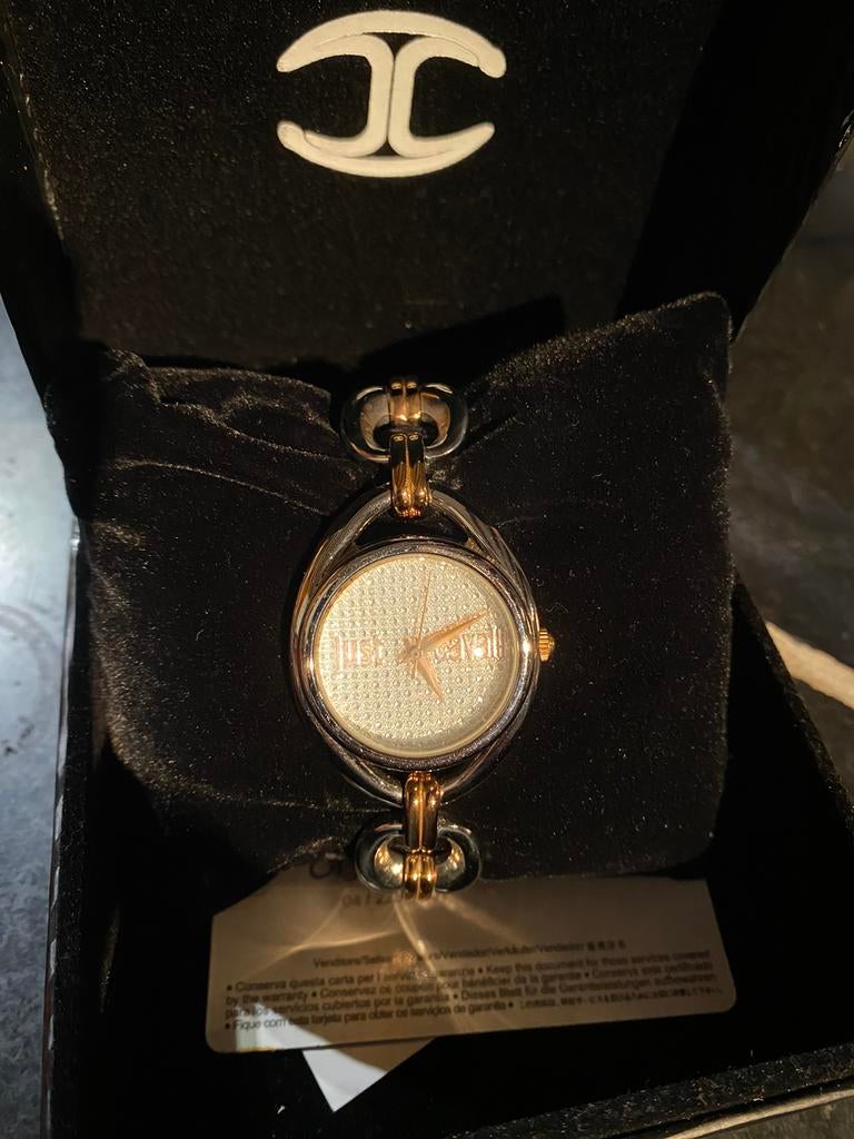 Montre femme Just Cavalli, argent et rose doré, Bijoux, Sacs & Beauté, Montres | Femmes, Comme neuf, Argent