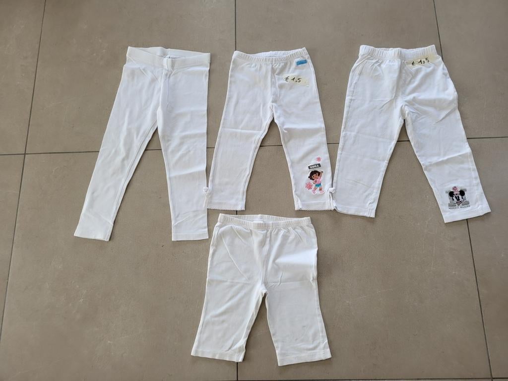 Pakket leggings maat 122 wit lente - zomer nr. 7, Broek, C&A, Meisje, Ophalen of Verzenden