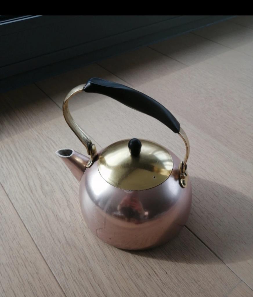 Vintage koperen theeketel Ilovan Norway, Ophalen of Verzenden, Koper
