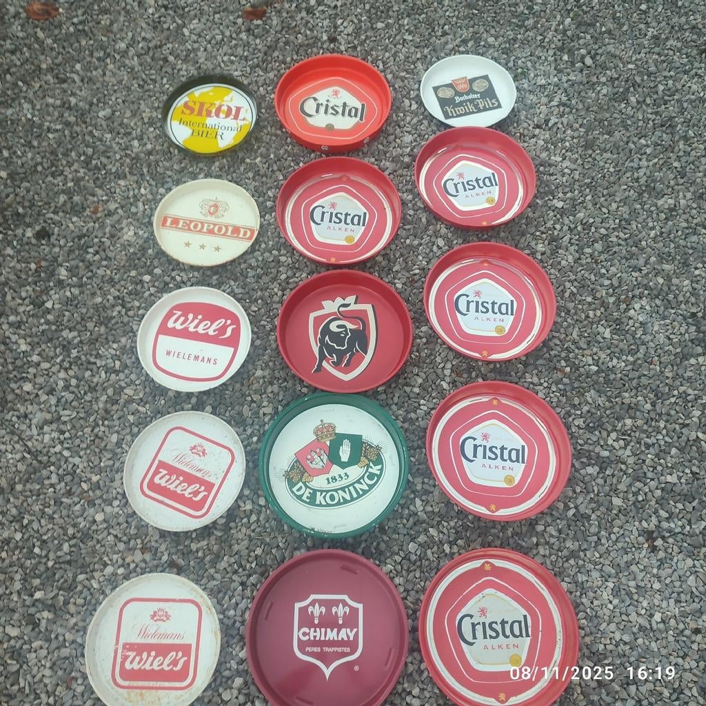 15 plateaux à bière, Verzamelen, Ophalen, Gebruikt, Reclamebord, Plaat of Schild, Overige merken