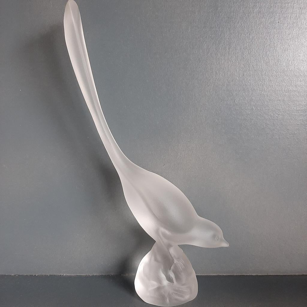 Vogel van matglas. Christinenhütte, Ophalen, Glas