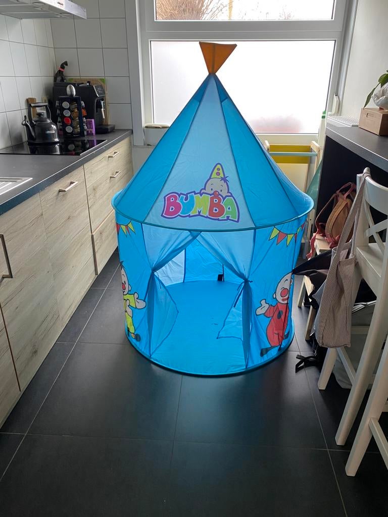 Bumba tent, Ophalen, Zo goed als nieuw