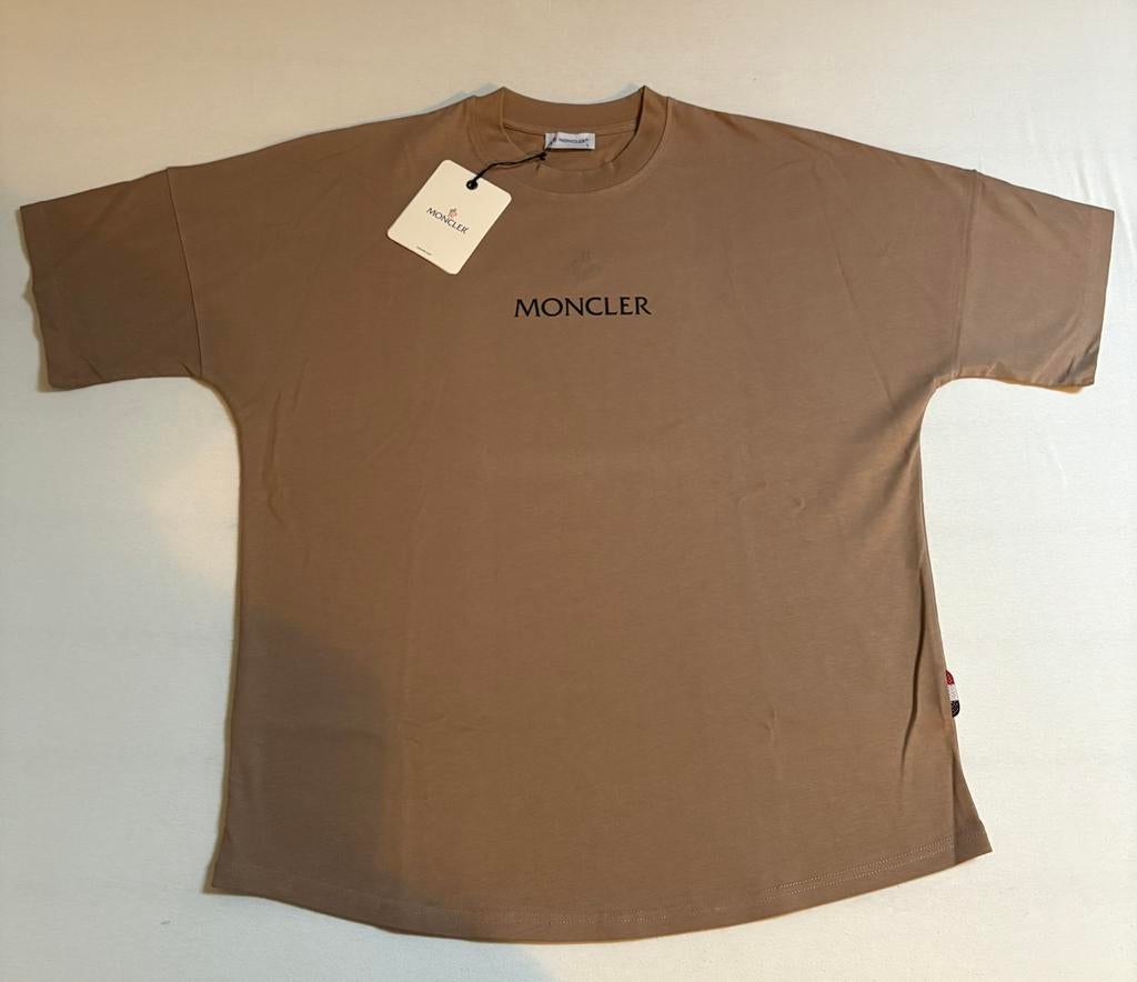 Tee-shirt Moncler X Palm Angels, Enlèvement, Comme neuf, Taille 52/54 (L), Brun