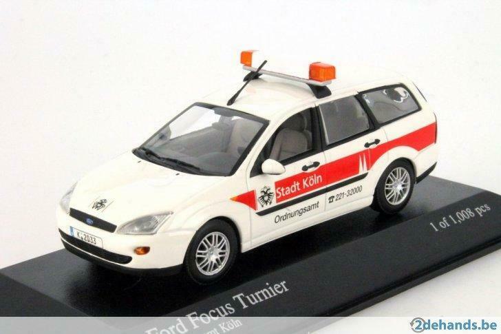 1:43 Minichamps Ford Focus Turnier 1999 wit, Ophalen of Verzenden, Nieuw, Auto