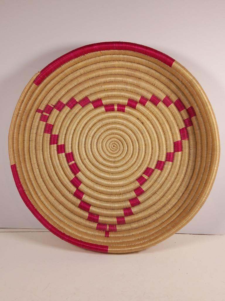 Plat - plateau tressé africain, Ophalen of Verzenden