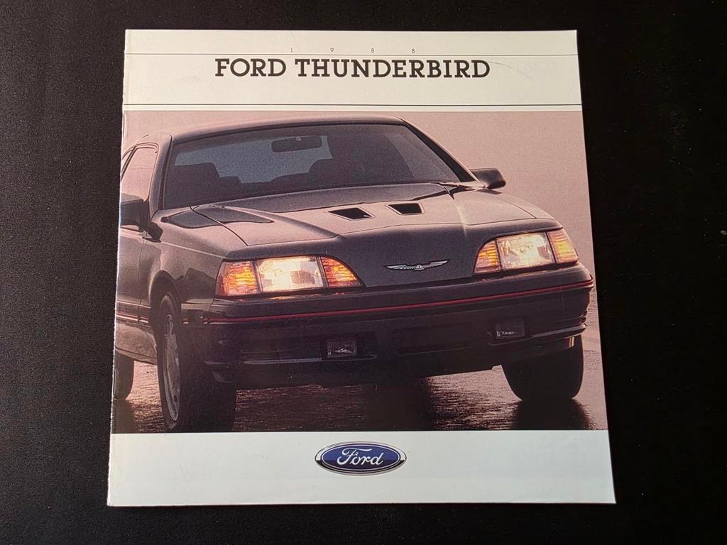 Brochure Ford Thunderbird 1988 USA, Ophalen of Verzenden, Ford