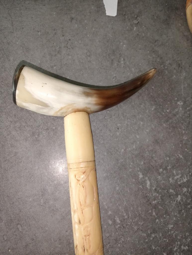 Ancienne canne corne et matière animale, Enlèvement ou Envoi, Utilisé