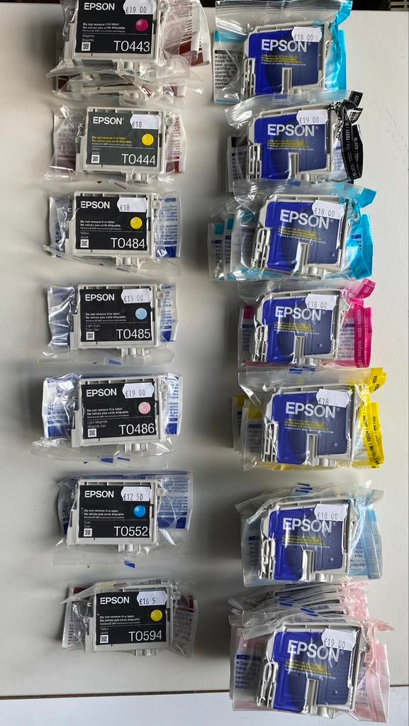 Epson inktpatronen, Ophalen of Verzenden, Nieuw, Cartridge, Epson