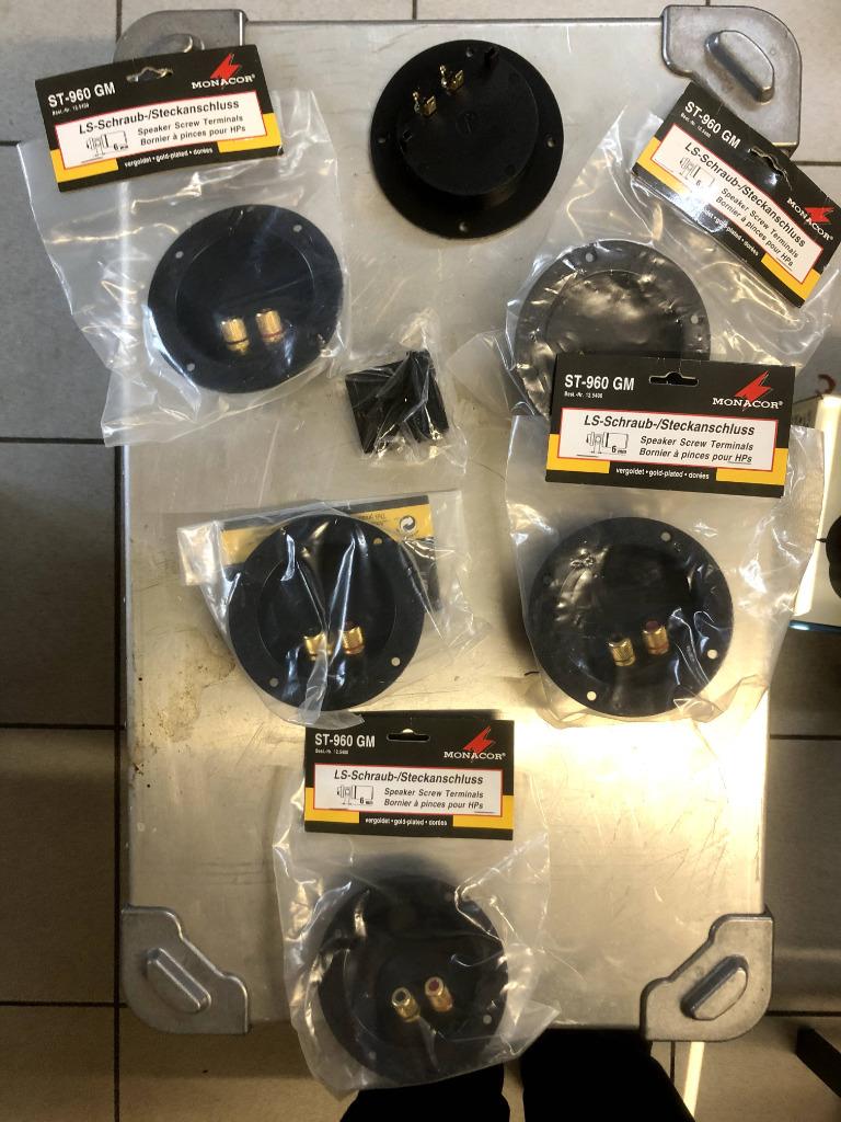 Monacor speaker terminals, TV, Hi-fi & Vidéo, Enlèvement, Neuf