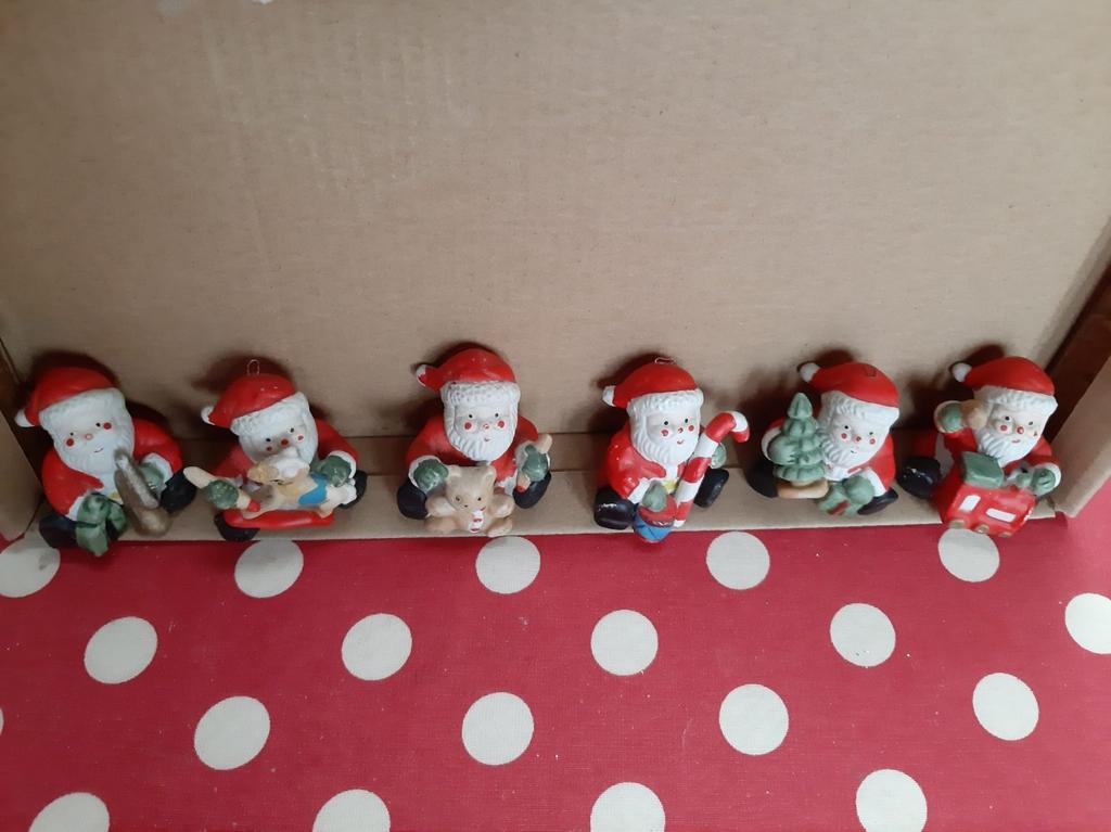 Zes kerstmannetjes, Diversen, Ophalen of Verzenden, Zo goed als nieuw