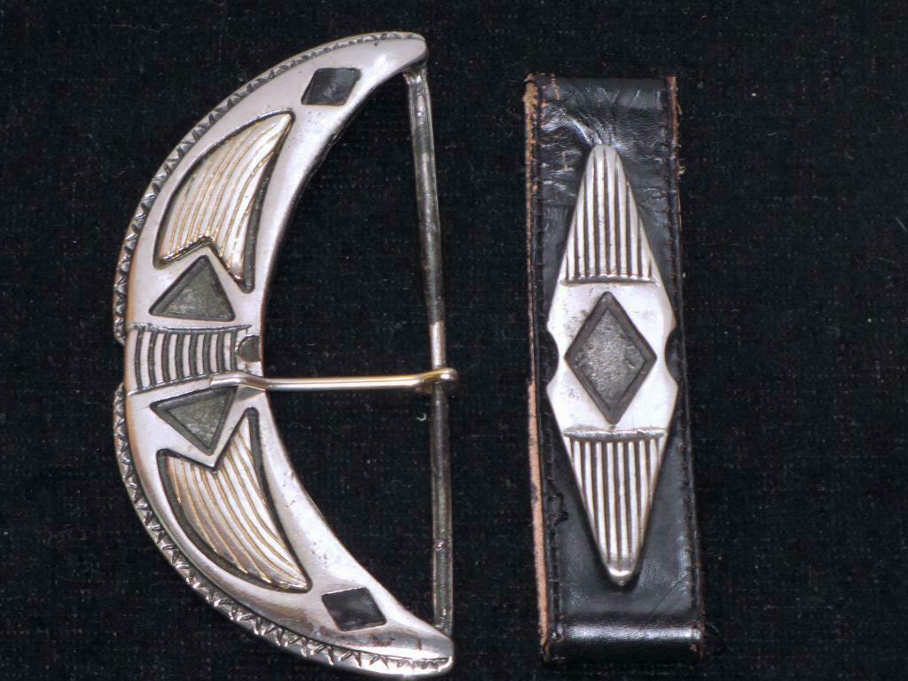 Riem buckle_02_indian patroon, M&S, Ophalen of Verzenden, Gedragen, Heupriem