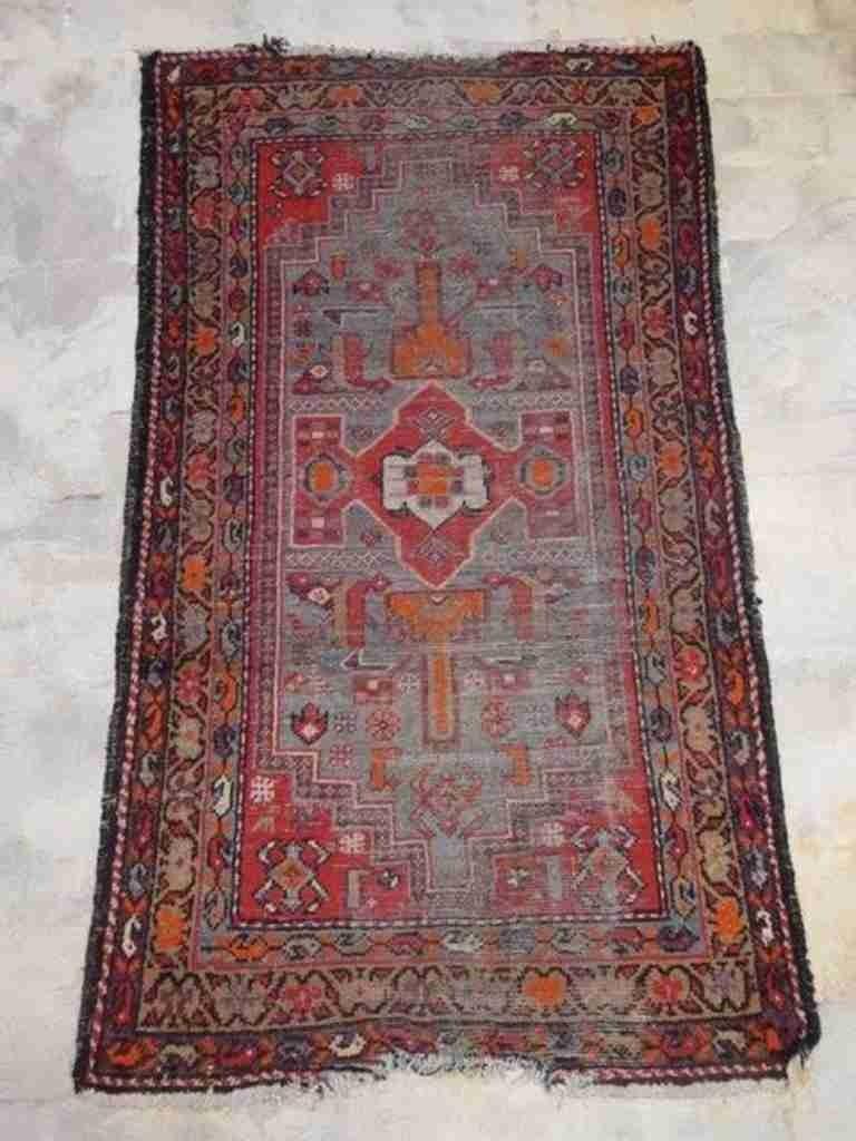 Perzisch tapijt klassieke kleuren versleten sleets 176/103, Ophalen of Verzenden