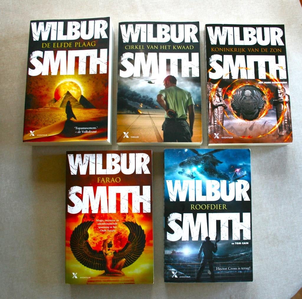 Wilbur Smith (1 x gelezen)  1=€5 / 5=€20, Boeken, Ophalen of Verzenden, Zo goed als nieuw, Wilbur Smith