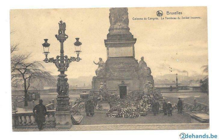 Bruxelles Colonne du Congrès le Tombeau du Soldat Inconnu, Envoi, Affranchie, Belgique et Luxembourg