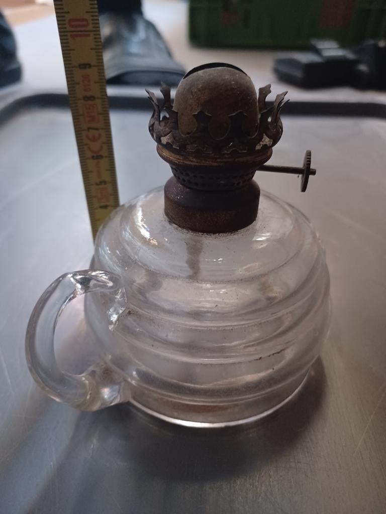 Olielamp, Antiek en Kunst, Antiek | Glaswerk en Kristal, Ophalen of Verzenden