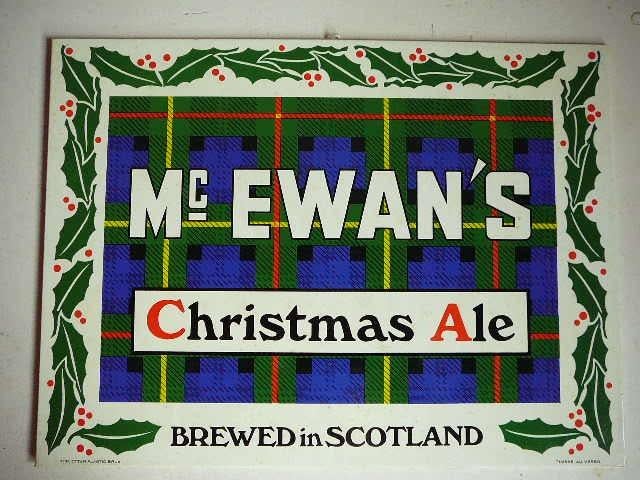 Mc Ewan's Christmas Ale oud reclamebord, Verzamelen, Ophalen of Verzenden, Nieuw, Reclamebord, Plaat of Schild, Overige merken