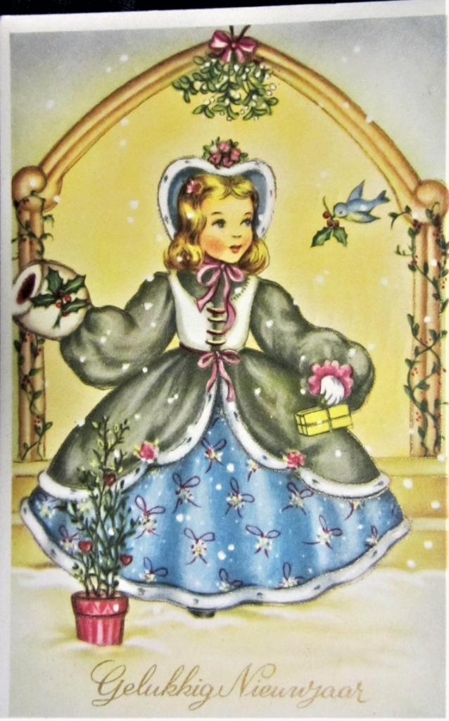 POSTKAARTEN- FANTASIE- KINDEREN, Verzamelen, Ophalen of Verzenden, 1940 tot 1960, Gelopen, Kinderen