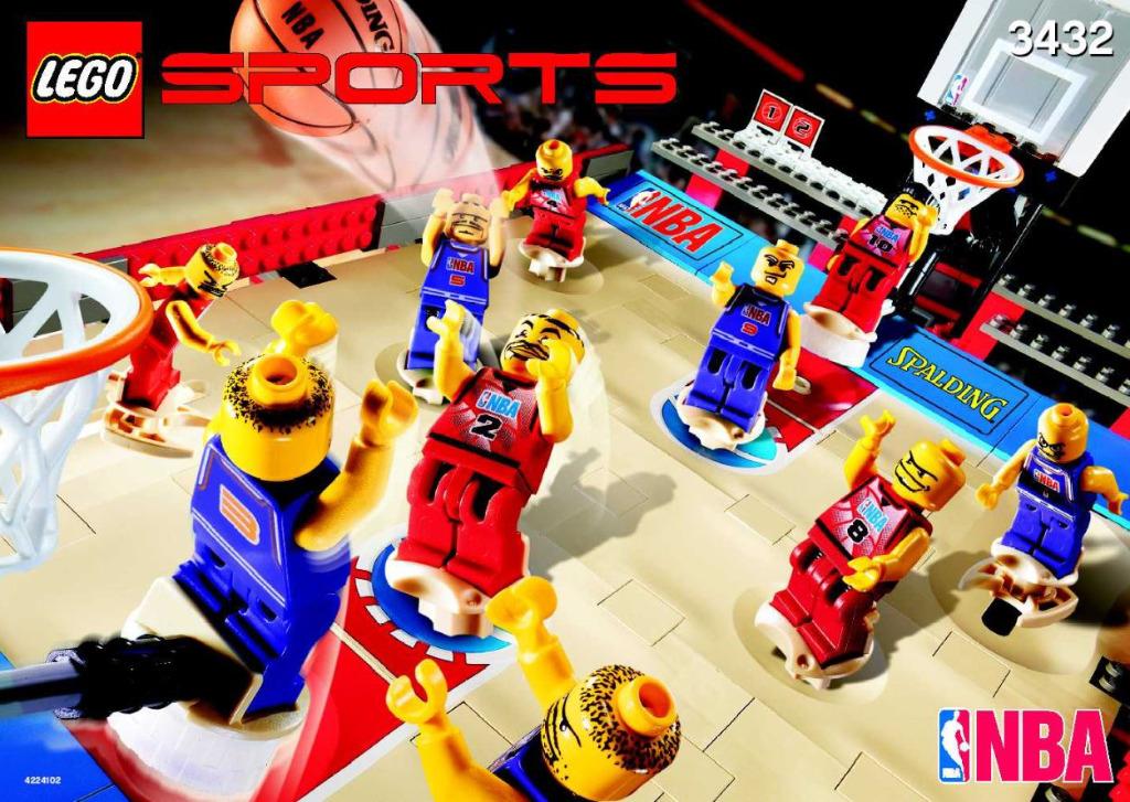 LEGO Sports Basketball 3432 NBA Challenge MET DOOS, Ophalen of Verzenden, Zo goed als nieuw, Complete set, Lego