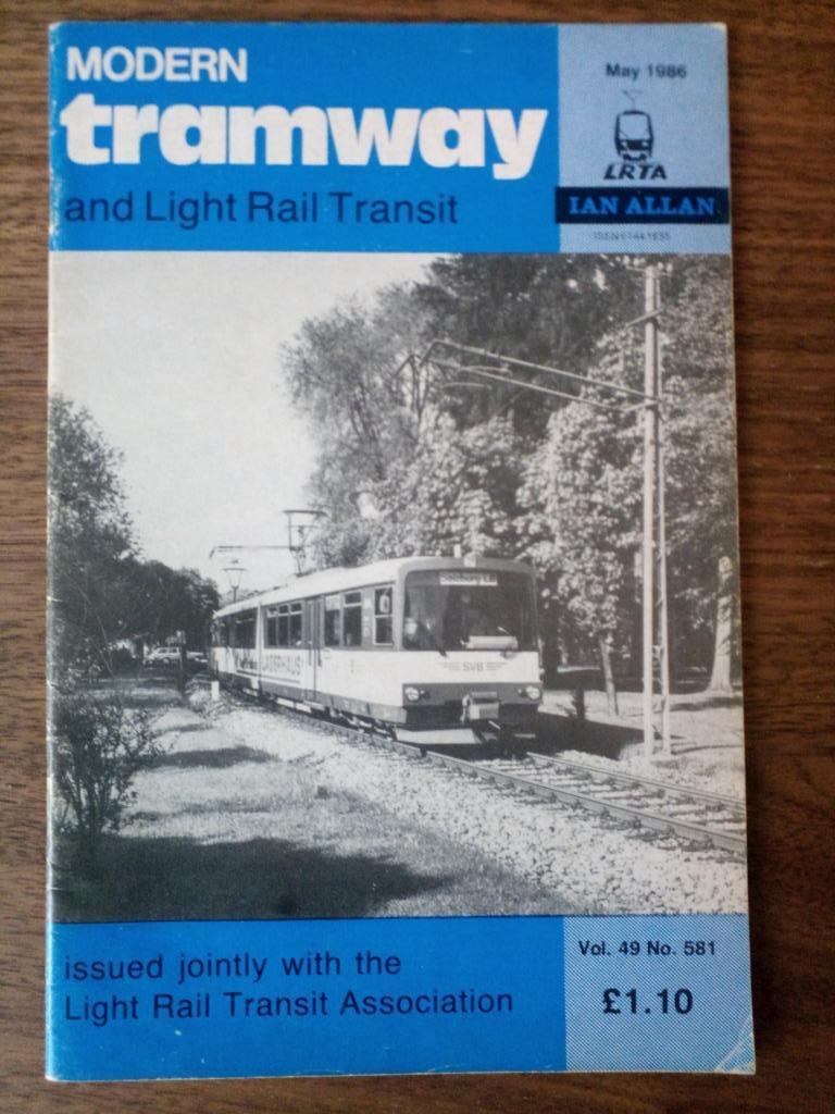 Modern tramway and light rail transit - Vol. 49/581, 1986/05, Enlèvement ou Envoi, Utilisé, Tram