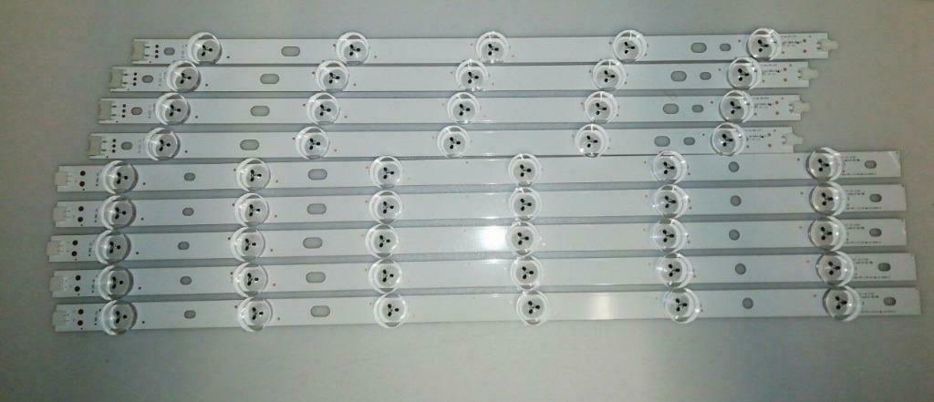 9 BANDES LED / RÉTROÉCLAIRAGE POUR LG 42LS3450, Enlèvement ou Envoi, Utilisé